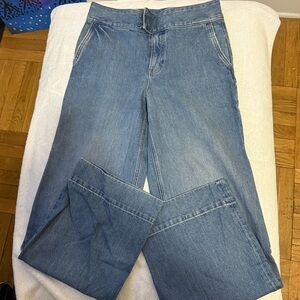 Express Light Blue Flare & Wide Leg Jeans